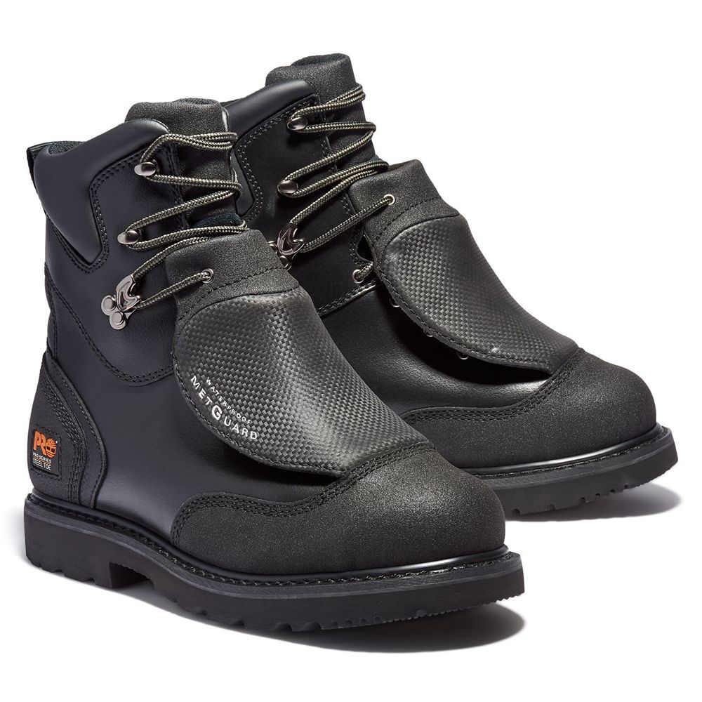 Bocanci De Muncă Timberland Barbati Negrii - Pro® Met Guard 8\" Steel Toe - Romania - QHINBG297